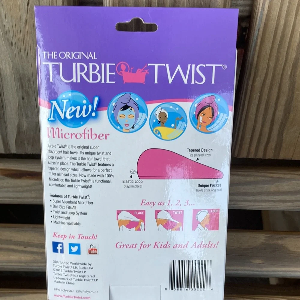NWT Turbie Twistsuper absorbant hair towel